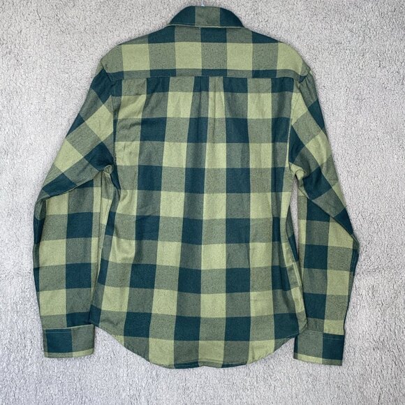 Rsvlts Flannel Green Men's Sz S Camping Outdoors Hiking Button Up - Picture 2 of 9